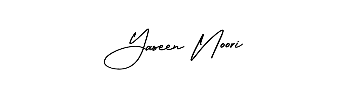 Design your own signature with our free online signature maker. With this signature software, you can create a handwritten (AmerikaSignatureDemo-Regular) signature for name Yaseen Noori. Yaseen Noori signature style 3 images and pictures png