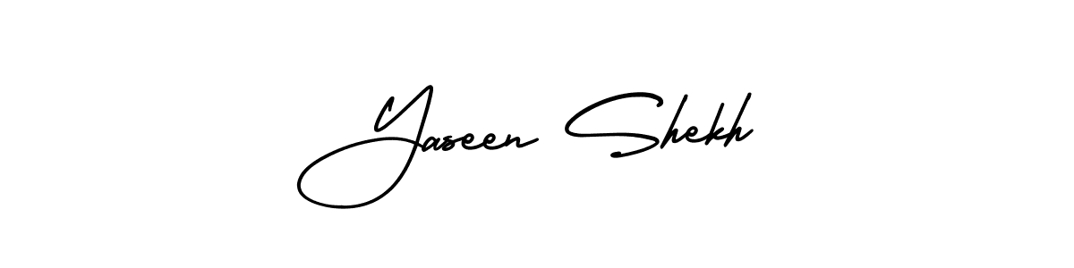 Create a beautiful signature design for name Yaseen Shekh. With this signature (AmerikaSignatureDemo-Regular) fonts, you can make a handwritten signature for free. Yaseen Shekh signature style 3 images and pictures png