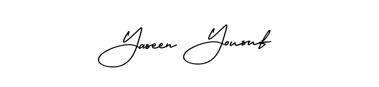 Create a beautiful signature design for name Yaseen Yousuf. With this signature (AmerikaSignatureDemo-Regular) fonts, you can make a handwritten signature for free. Yaseen Yousuf signature style 3 images and pictures png