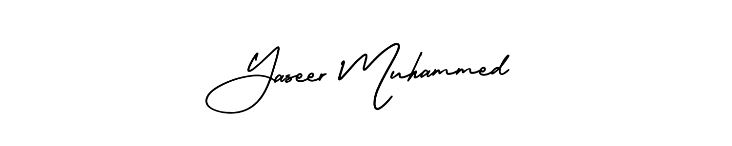 Also we have Yaseer Muhammed name is the best signature style. Create professional handwritten signature collection using AmerikaSignatureDemo-Regular autograph style. Yaseer Muhammed signature style 3 images and pictures png