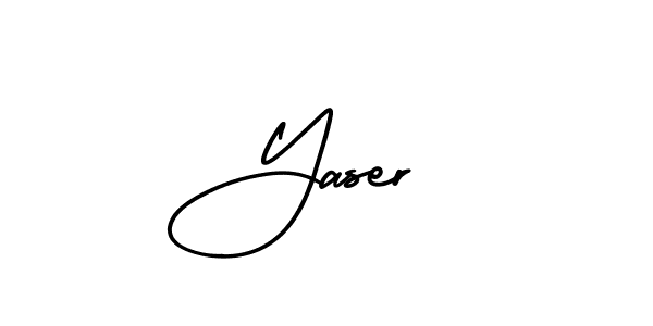 How to make Yaser  signature? AmerikaSignatureDemo-Regular is a professional autograph style. Create handwritten signature for Yaser  name. Yaser  signature style 3 images and pictures png