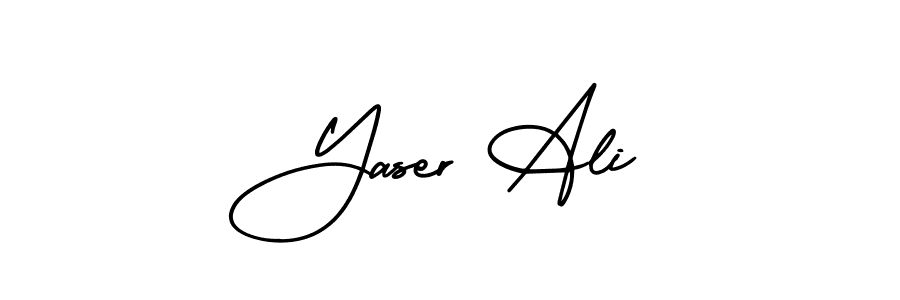 Yaser Ali stylish signature style. Best Handwritten Sign (AmerikaSignatureDemo-Regular) for my name. Handwritten Signature Collection Ideas for my name Yaser Ali. Yaser Ali signature style 3 images and pictures png