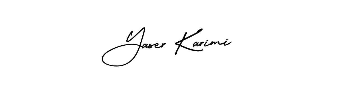 It looks lik you need a new signature style for name Yaser Karimi. Design unique handwritten (AmerikaSignatureDemo-Regular) signature with our free signature maker in just a few clicks. Yaser Karimi signature style 3 images and pictures png
