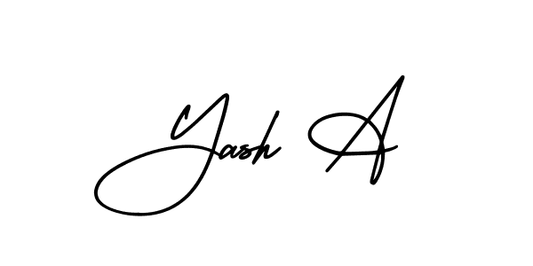 How to make Yash A signature? AmerikaSignatureDemo-Regular is a professional autograph style. Create handwritten signature for Yash A name. Yash A signature style 3 images and pictures png