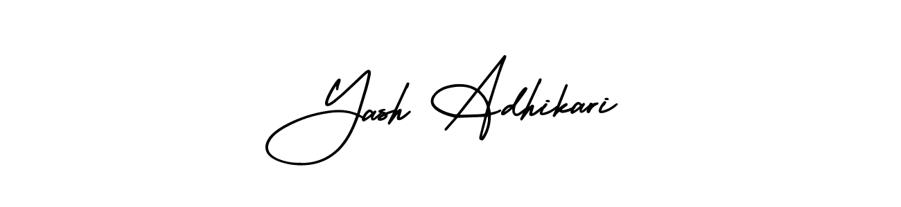 if you are searching for the best signature style for your name Yash Adhikari. so please give up your signature search. here we have designed multiple signature styles  using AmerikaSignatureDemo-Regular. Yash Adhikari signature style 3 images and pictures png