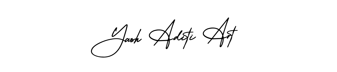AmerikaSignatureDemo-Regular is a professional signature style that is perfect for those who want to add a touch of class to their signature. It is also a great choice for those who want to make their signature more unique. Get Yash Aditi Art name to fancy signature for free. Yash Aditi Art signature style 3 images and pictures png