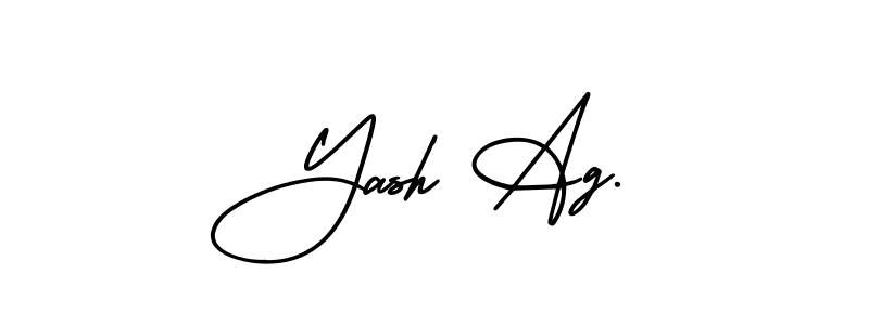 This is the best signature style for the Yash Ag. name. Also you like these signature font (AmerikaSignatureDemo-Regular). Mix name signature. Yash Ag. signature style 3 images and pictures png