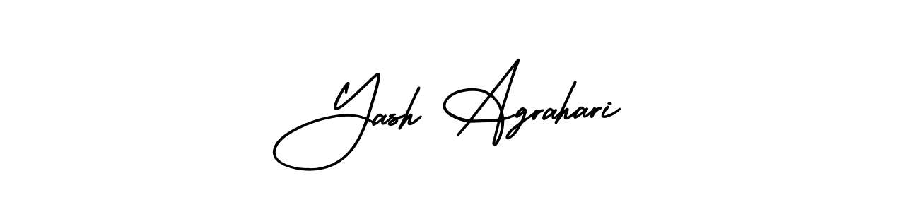 How to make Yash Agrahari name signature. Use AmerikaSignatureDemo-Regular style for creating short signs online. This is the latest handwritten sign. Yash Agrahari signature style 3 images and pictures png