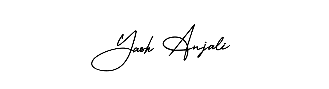 Make a short Yash Anjali signature style. Manage your documents anywhere anytime using AmerikaSignatureDemo-Regular. Create and add eSignatures, submit forms, share and send files easily. Yash Anjali signature style 3 images and pictures png