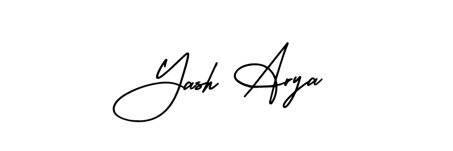 Yash Arya stylish signature style. Best Handwritten Sign (AmerikaSignatureDemo-Regular) for my name. Handwritten Signature Collection Ideas for my name Yash Arya. Yash Arya signature style 3 images and pictures png