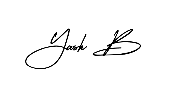 Yash B stylish signature style. Best Handwritten Sign (AmerikaSignatureDemo-Regular) for my name. Handwritten Signature Collection Ideas for my name Yash B. Yash B signature style 3 images and pictures png