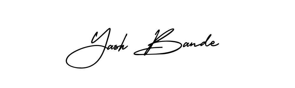 Make a beautiful signature design for name Yash Bande. Use this online signature maker to create a handwritten signature for free. Yash Bande signature style 3 images and pictures png