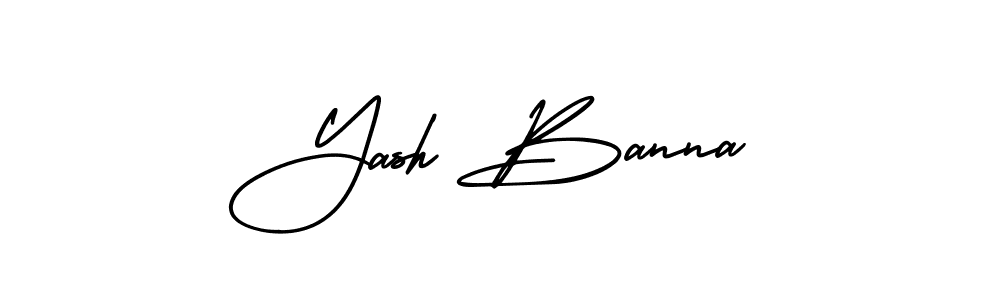Create a beautiful signature design for name Yash Banna. With this signature (AmerikaSignatureDemo-Regular) fonts, you can make a handwritten signature for free. Yash Banna signature style 3 images and pictures png