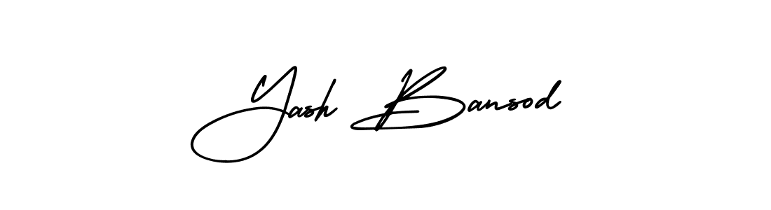 Create a beautiful signature design for name Yash Bansod. With this signature (AmerikaSignatureDemo-Regular) fonts, you can make a handwritten signature for free. Yash Bansod signature style 3 images and pictures png