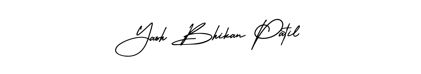 The best way (AmerikaSignatureDemo-Regular) to make a short signature is to pick only two or three words in your name. The name Yash Bhikan Patil include a total of six letters. For converting this name. Yash Bhikan Patil signature style 3 images and pictures png