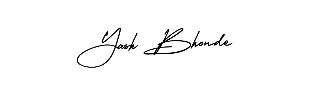 It looks lik you need a new signature style for name Yash Bhonde. Design unique handwritten (AmerikaSignatureDemo-Regular) signature with our free signature maker in just a few clicks. Yash Bhonde signature style 3 images and pictures png