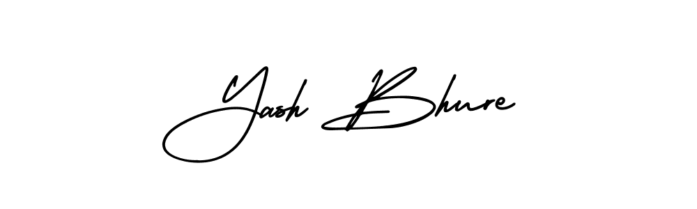 How to make Yash Bhure name signature. Use AmerikaSignatureDemo-Regular style for creating short signs online. This is the latest handwritten sign. Yash Bhure signature style 3 images and pictures png