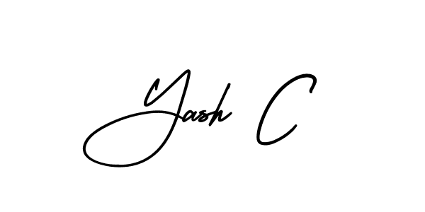 It looks lik you need a new signature style for name Yash C. Design unique handwritten (AmerikaSignatureDemo-Regular) signature with our free signature maker in just a few clicks. Yash C signature style 3 images and pictures png