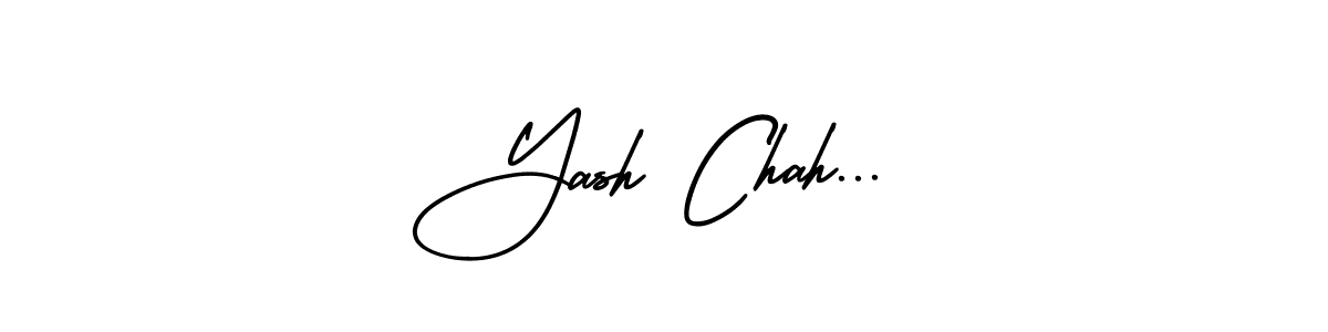 Design your own signature with our free online signature maker. With this signature software, you can create a handwritten (AmerikaSignatureDemo-Regular) signature for name Yash Chah.... Yash Chah... signature style 3 images and pictures png