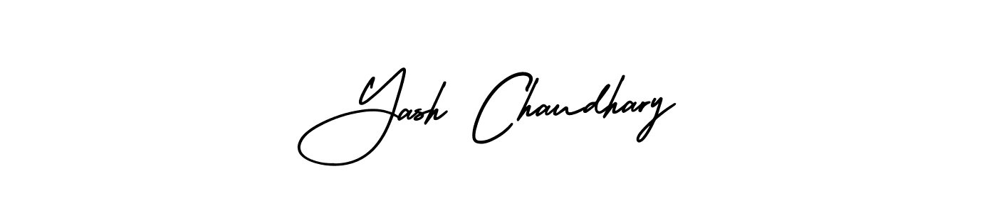 The best way (AmerikaSignatureDemo-Regular) to make a short signature is to pick only two or three words in your name. The name Yash Chaudhary include a total of six letters. For converting this name. Yash Chaudhary signature style 3 images and pictures png