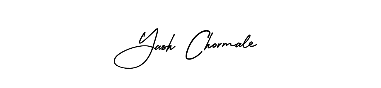 Make a short Yash Chormale signature style. Manage your documents anywhere anytime using AmerikaSignatureDemo-Regular. Create and add eSignatures, submit forms, share and send files easily. Yash Chormale signature style 3 images and pictures png