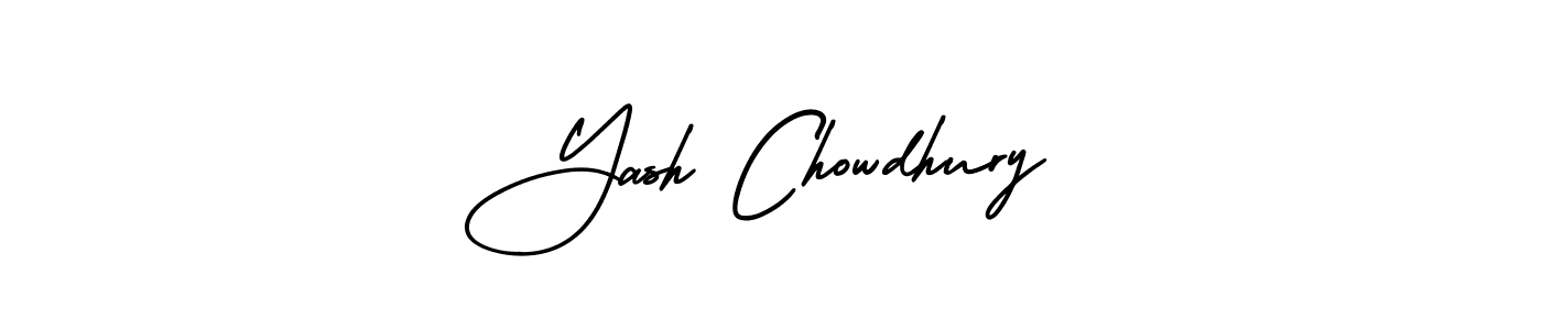 AmerikaSignatureDemo-Regular is a professional signature style that is perfect for those who want to add a touch of class to their signature. It is also a great choice for those who want to make their signature more unique. Get Yash Chowdhury name to fancy signature for free. Yash Chowdhury signature style 3 images and pictures png