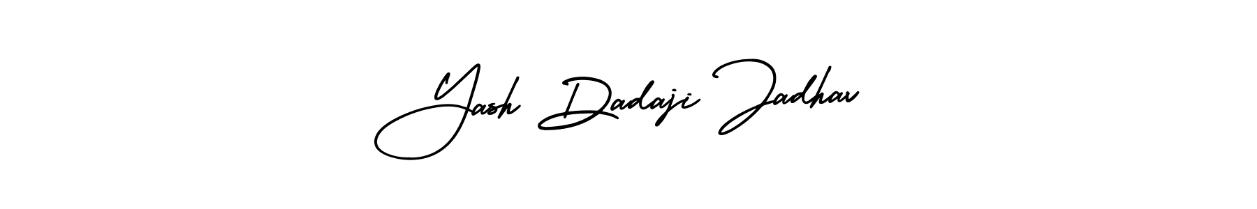 Similarly AmerikaSignatureDemo-Regular is the best handwritten signature design. Signature creator online .You can use it as an online autograph creator for name Yash Dadaji Jadhav. Yash Dadaji Jadhav signature style 3 images and pictures png
