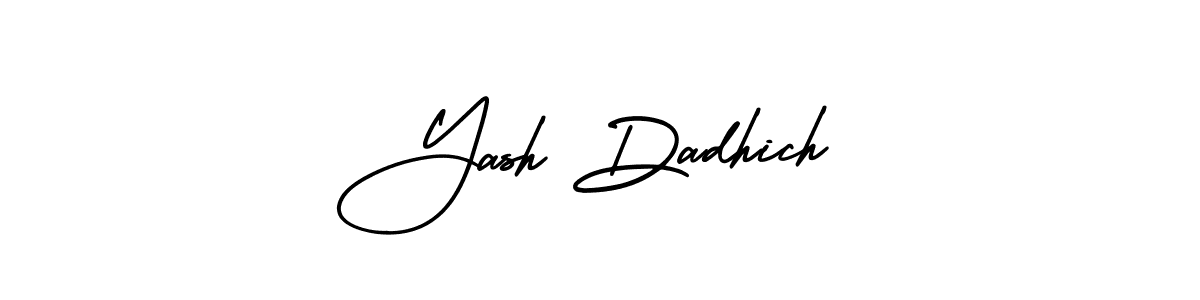 Yash Dadhich stylish signature style. Best Handwritten Sign (AmerikaSignatureDemo-Regular) for my name. Handwritten Signature Collection Ideas for my name Yash Dadhich. Yash Dadhich signature style 3 images and pictures png