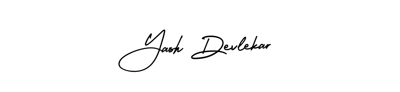 This is the best signature style for the Yash Devlekar name. Also you like these signature font (AmerikaSignatureDemo-Regular). Mix name signature. Yash Devlekar signature style 3 images and pictures png