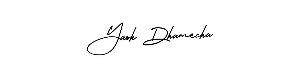 Also You can easily find your signature by using the search form. We will create Yash Dhamecha name handwritten signature images for you free of cost using AmerikaSignatureDemo-Regular sign style. Yash Dhamecha signature style 3 images and pictures png