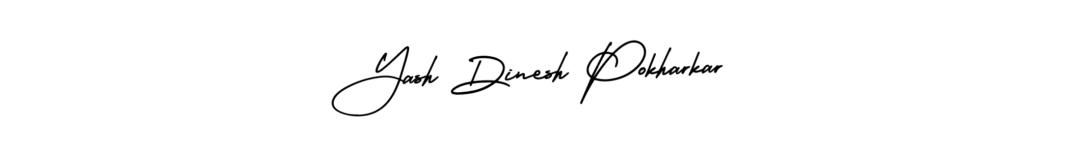 Create a beautiful signature design for name Yash Dinesh Pokharkar. With this signature (AmerikaSignatureDemo-Regular) fonts, you can make a handwritten signature for free. Yash Dinesh Pokharkar signature style 3 images and pictures png