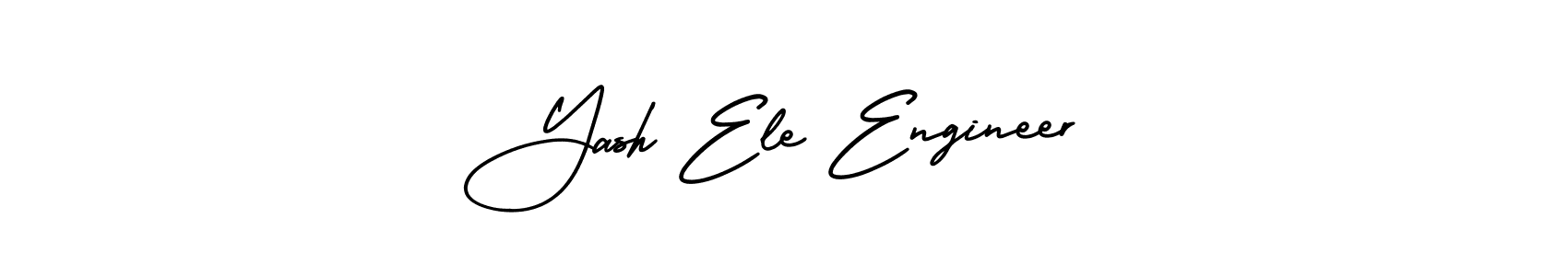 Create a beautiful signature design for name Yash Ele Engineer. With this signature (AmerikaSignatureDemo-Regular) fonts, you can make a handwritten signature for free. Yash Ele Engineer signature style 3 images and pictures png
