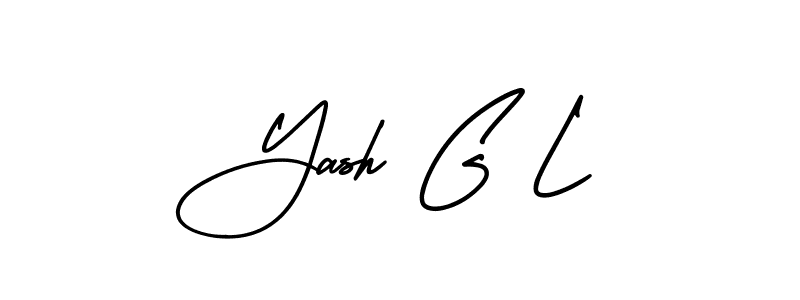 Design your own signature with our free online signature maker. With this signature software, you can create a handwritten (AmerikaSignatureDemo-Regular) signature for name Yash G L. Yash G L signature style 3 images and pictures png