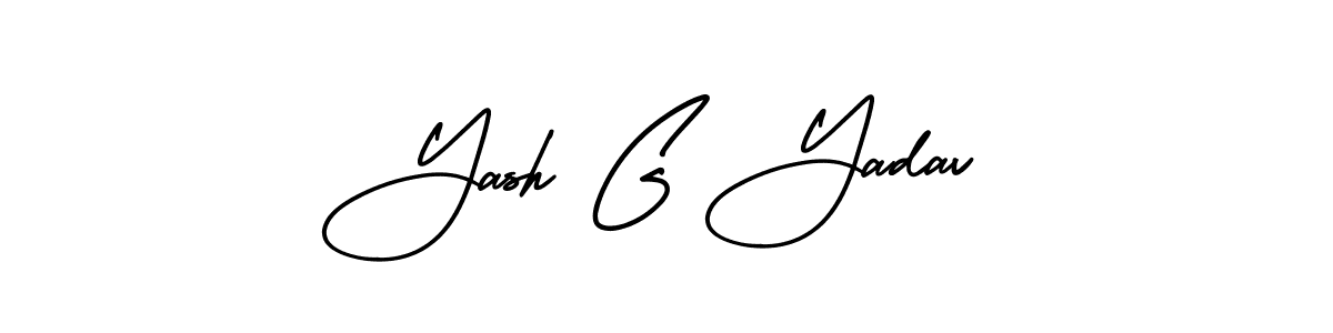 The best way (AmerikaSignatureDemo-Regular) to make a short signature is to pick only two or three words in your name. The name Yash G Yadav include a total of six letters. For converting this name. Yash G Yadav signature style 3 images and pictures png