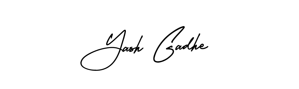 if you are searching for the best signature style for your name Yash Gadhe. so please give up your signature search. here we have designed multiple signature styles  using AmerikaSignatureDemo-Regular. Yash Gadhe signature style 3 images and pictures png