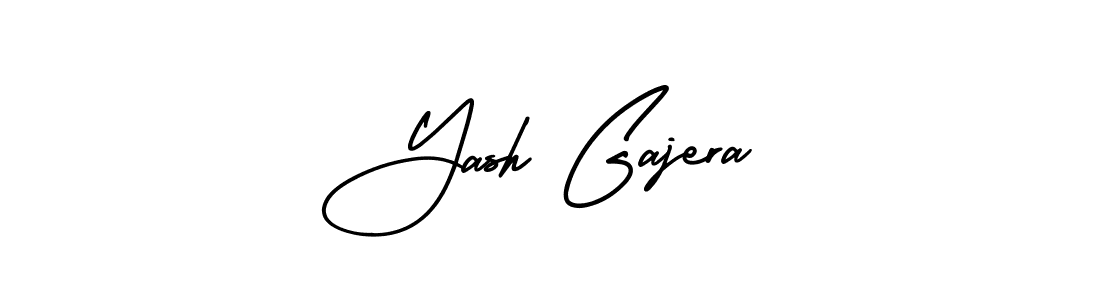 Make a beautiful signature design for name Yash Gajera. With this signature (AmerikaSignatureDemo-Regular) style, you can create a handwritten signature for free. Yash Gajera signature style 3 images and pictures png