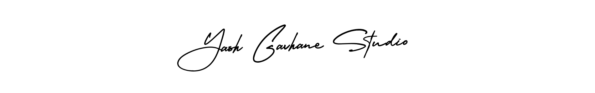 AmerikaSignatureDemo-Regular is a professional signature style that is perfect for those who want to add a touch of class to their signature. It is also a great choice for those who want to make their signature more unique. Get Yash Gavhane Studio name to fancy signature for free. Yash Gavhane Studio signature style 3 images and pictures png