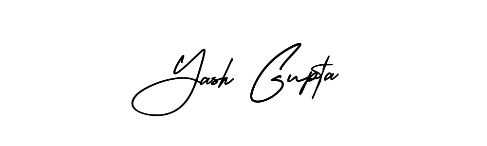 Use a signature maker to create a handwritten signature online. With this signature software, you can design (AmerikaSignatureDemo-Regular) your own signature for name Yash Gupta. Yash Gupta signature style 3 images and pictures png
