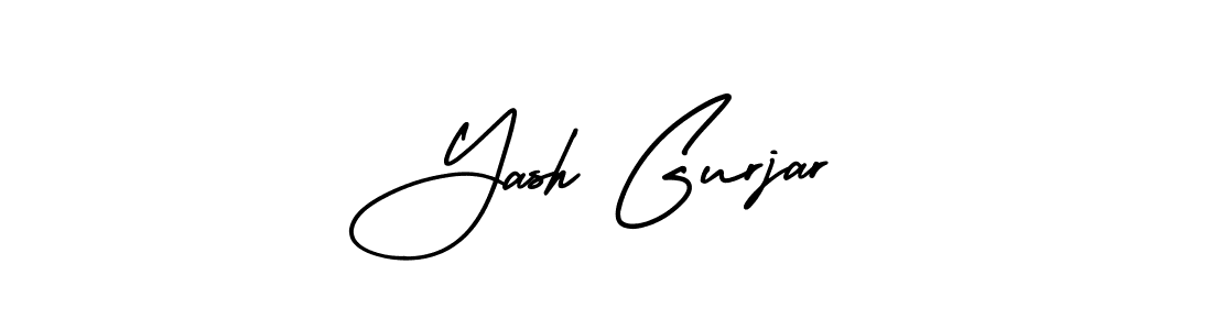 It looks lik you need a new signature style for name Yash Gurjar. Design unique handwritten (AmerikaSignatureDemo-Regular) signature with our free signature maker in just a few clicks. Yash Gurjar signature style 3 images and pictures png