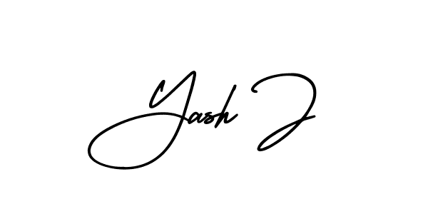 How to make Yash J signature? AmerikaSignatureDemo-Regular is a professional autograph style. Create handwritten signature for Yash J name. Yash J signature style 3 images and pictures png