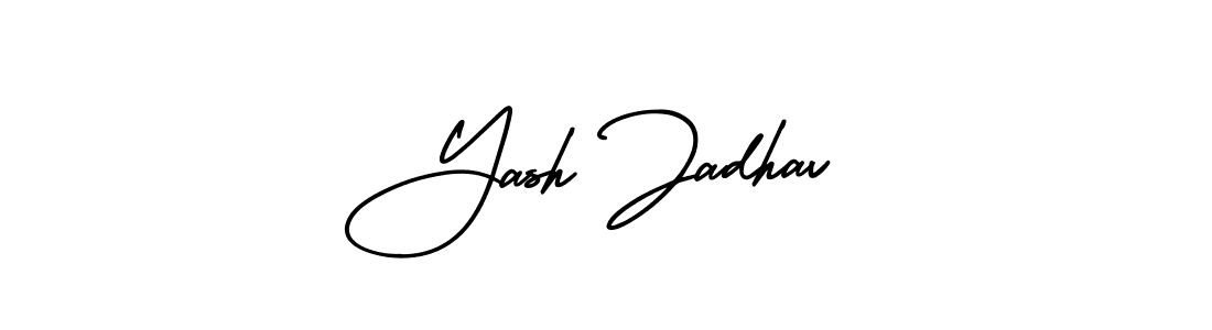 This is the best signature style for the Yash Jadhav name. Also you like these signature font (AmerikaSignatureDemo-Regular). Mix name signature. Yash Jadhav signature style 3 images and pictures png