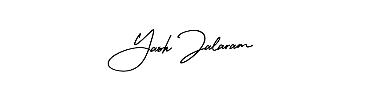 Make a beautiful signature design for name Yash Jalaram. With this signature (AmerikaSignatureDemo-Regular) style, you can create a handwritten signature for free. Yash Jalaram signature style 3 images and pictures png
