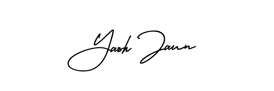 if you are searching for the best signature style for your name Yash Jaun. so please give up your signature search. here we have designed multiple signature styles  using AmerikaSignatureDemo-Regular. Yash Jaun signature style 3 images and pictures png