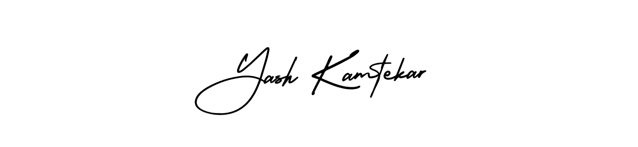 This is the best signature style for the Yash Kamtekar name. Also you like these signature font (AmerikaSignatureDemo-Regular). Mix name signature. Yash Kamtekar signature style 3 images and pictures png