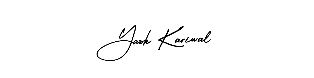 if you are searching for the best signature style for your name Yash Kariwal. so please give up your signature search. here we have designed multiple signature styles  using AmerikaSignatureDemo-Regular. Yash Kariwal signature style 3 images and pictures png