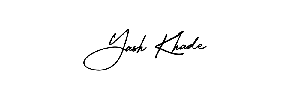 Also we have Yash Khade name is the best signature style. Create professional handwritten signature collection using AmerikaSignatureDemo-Regular autograph style. Yash Khade signature style 3 images and pictures png