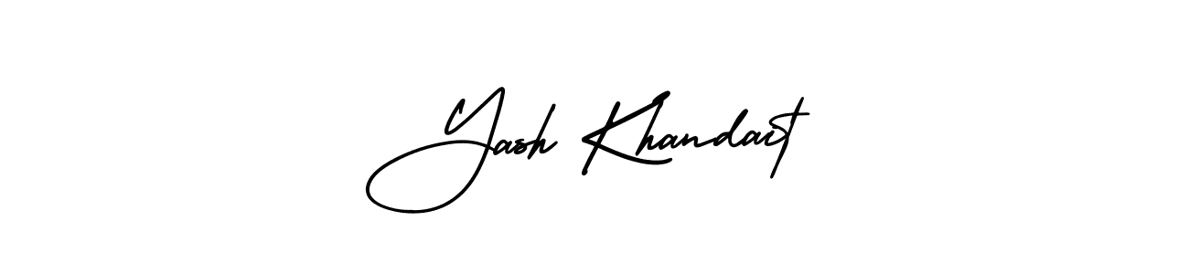 Similarly AmerikaSignatureDemo-Regular is the best handwritten signature design. Signature creator online .You can use it as an online autograph creator for name Yash Khandait. Yash Khandait signature style 3 images and pictures png