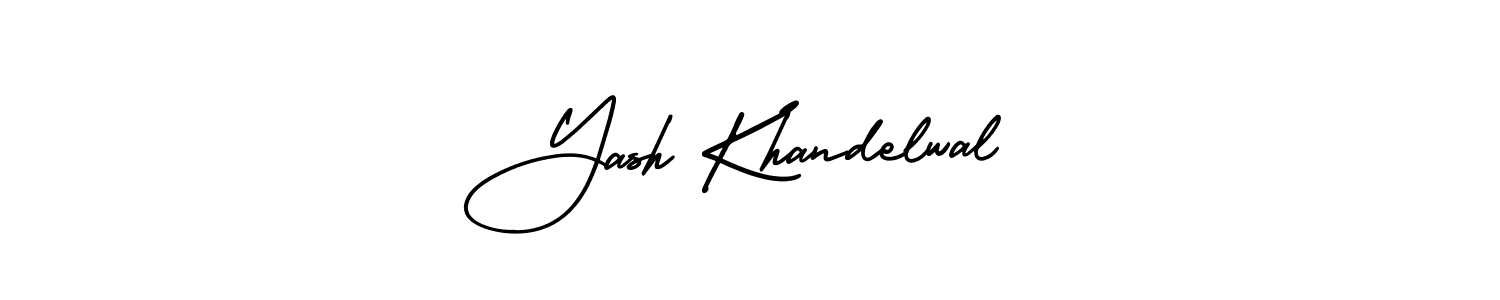 Create a beautiful signature design for name Yash Khandelwal. With this signature (AmerikaSignatureDemo-Regular) fonts, you can make a handwritten signature for free. Yash Khandelwal signature style 3 images and pictures png