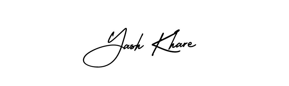Make a beautiful signature design for name Yash Khare. With this signature (AmerikaSignatureDemo-Regular) style, you can create a handwritten signature for free. Yash Khare signature style 3 images and pictures png