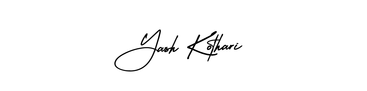 Create a beautiful signature design for name Yash Kothari. With this signature (AmerikaSignatureDemo-Regular) fonts, you can make a handwritten signature for free. Yash Kothari signature style 3 images and pictures png